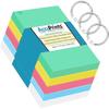 Accuprints 100 Coloured Index Flash Cards Tray - 5 Colours - 3X5 Inch - 100 Cards - 200 Gsm Thick (Unruled)