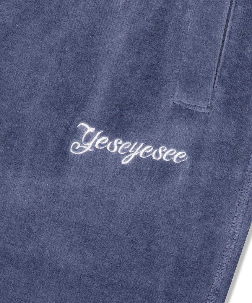 YESEYESEE Y.E.S Velor Pants Smoky Blue
