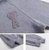AMI 2025 Herbst/Winter Neuer Gestrickter Großer Logo Hochwertiger Baumwoll Hoodie Sweatshirt Paar Hoodie