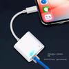 Převodník mobilního telefonu Apple na síťovou kartu Rj45, 100M nabíjení síťové karty Připojení tři v jednom Síťový kabel Live Splitter