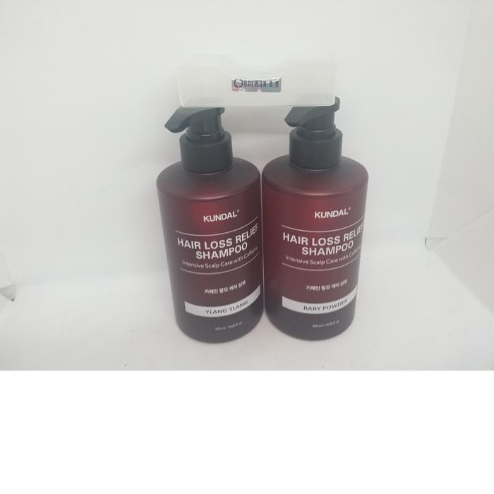 KUNDAL Caffeine Hair Loss Care Shampoo Ylang Ylang 500mlx1 + Baby Powder 500mlx1 (44256895)