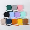Small Square Silicone Purse Coin Bag Small Coin Wallet Small Cosmetic Bag Charging Cable Storage Case For Women Student