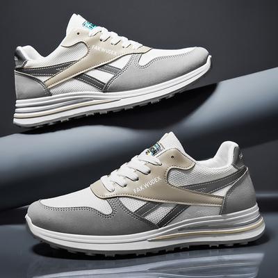 Herren Freizeitschuhe Leichte Mesh-Wildleder-Sneakers Herren Klassische Laufschuhe Unisex Komfort Outdoor Atmungsaktive Jogging-Sportschuhe