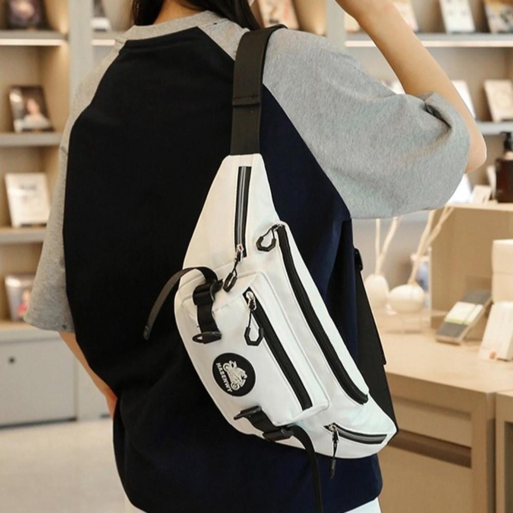 Adjustable Strap Shoulder Waist Bag Japanese Style Sports Crossbody Bag Women Chest Bag  Travel