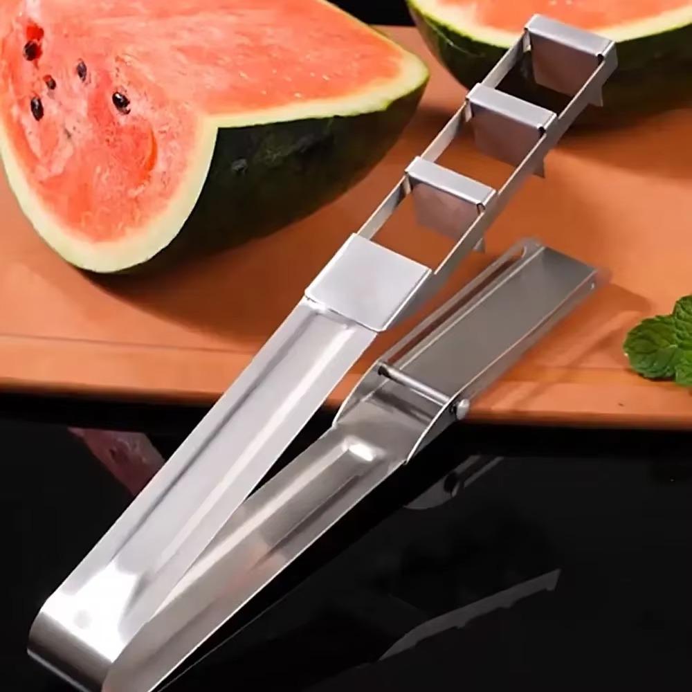 Rust-proof Watermelon Cube Cutter Anti-corrosion Fruit Splitter Watermelon Dicing Divider  Kids