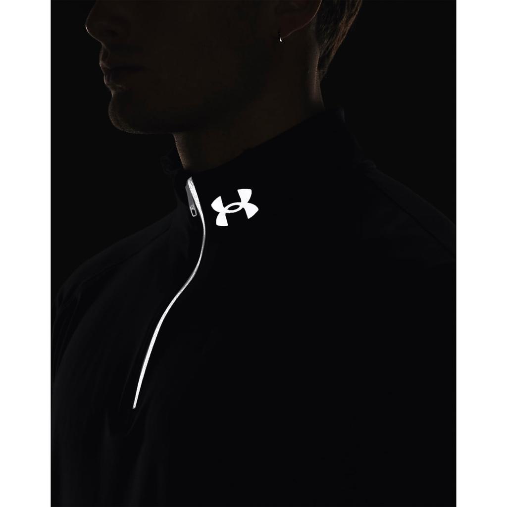QUALIFIER RUN 1 4 ZIP Black Black Reflective MD [Under Armour]