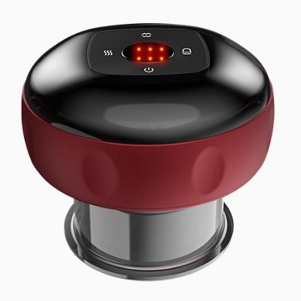 Heated Electric Scraping Instrument,6/12 Level Smart Rechargeable Vacuum Cupping Machine,Multifunctional Relaxation Massage Tool