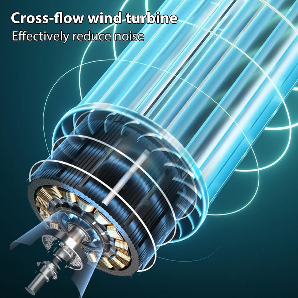 Quiet Tower Fan, Portable Automatic Remote Head Conditioner, Energy Saving & High Efficiency USB Personal Conditioner