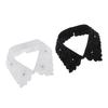 Women Rhinestone Faux Collar Detachable Necklace Shirt Accessories Lightweight Crystal Flower for Garment Decoration