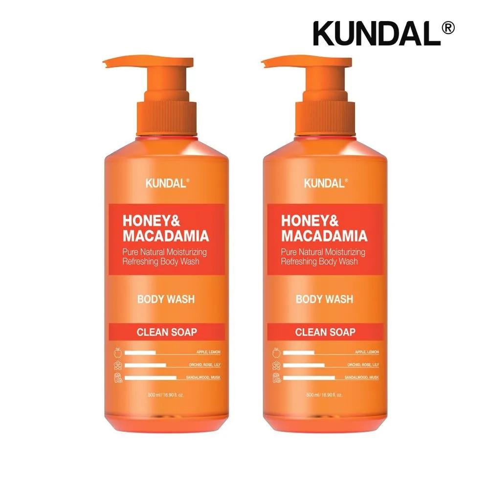 

KUNDAL Honey & Macadamia Pure Body Wash Clean Soap 500ml x2