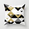 Modern Simple Geometric Abstract Peach Leather Velvet Pillow Case Home Sofa Car Pillow Cushion Cover
