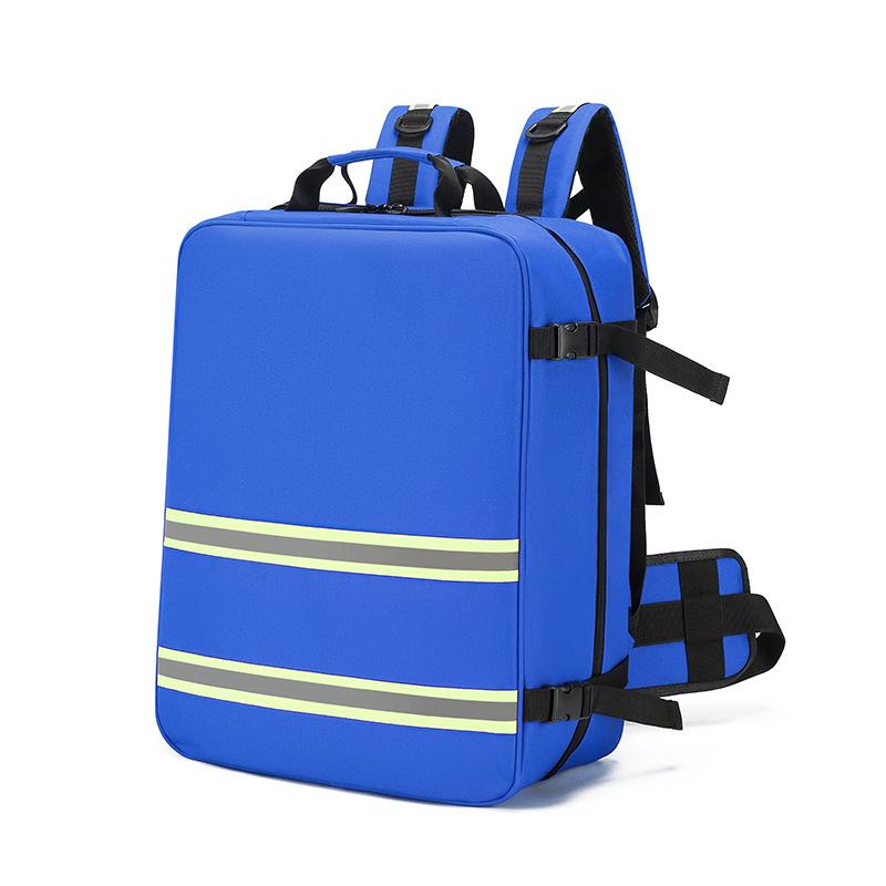

Portable Fire Emergency Kit Rescue First Aid Backpack Waterproof Emergency Backpack синій