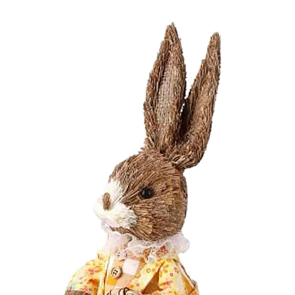 Ostern Frühling Künstliche Strohborsten Hase Kaninchen Gartenparty Ornamente Dekoration