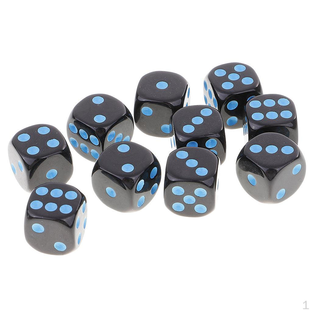 

10 With Dots &D RPG Board Games Set diy Adult Gifts Blue Black
