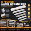 5Pcs Insulated Housing Wire Connector Block Screw Connection Screw Terminal Block  Electrical Wiring