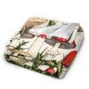 Dreamy Forest Mushroom Blanket  Airplane Travel Flannel Bedding Throws For Bedroom Warm Design Quality Bedspread Birthday Gift