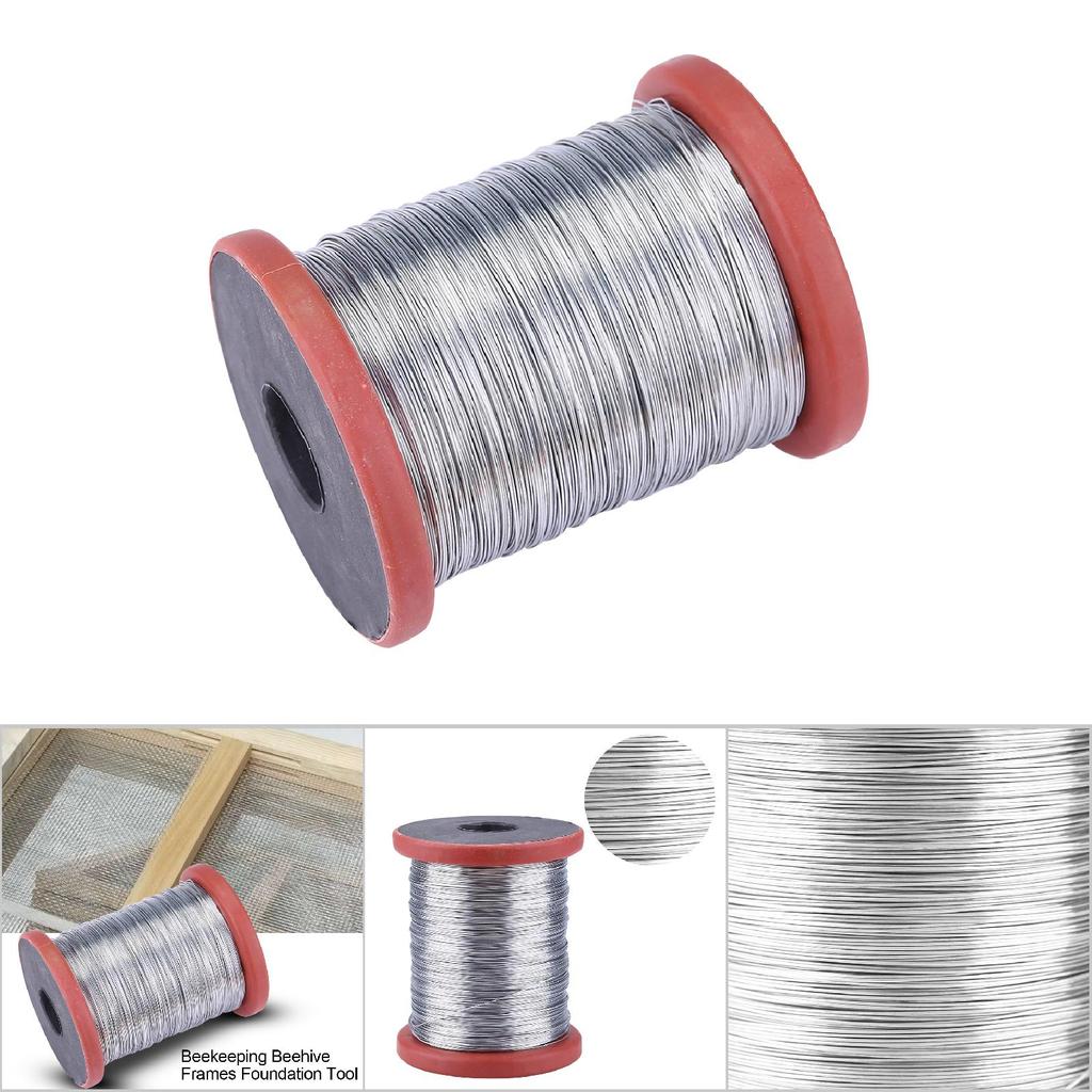 1 Rolle 500g Edelstahl Eisendraht für Bienenzucht Bienenstockrahmen Mittelwandwerkzeug