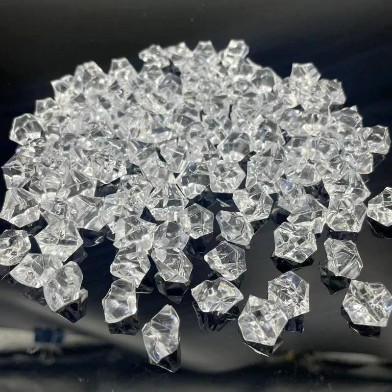 Glaçons transparents en acrylique de grande taille pour bijoux, accessoires photo et projets de bricolage