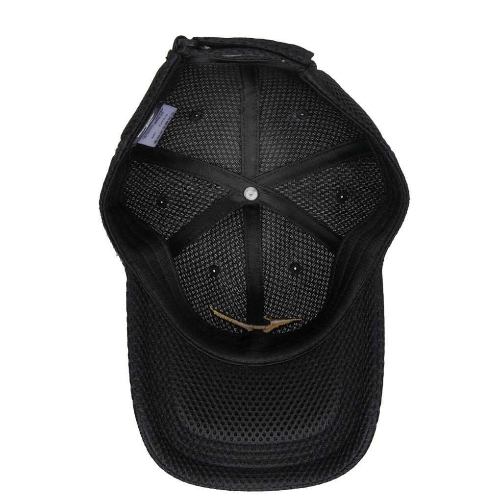 Mizuno Men's Air Mesh Cap, Breathable, Summer, Sports, Everyday Use, C2JWB156, Black