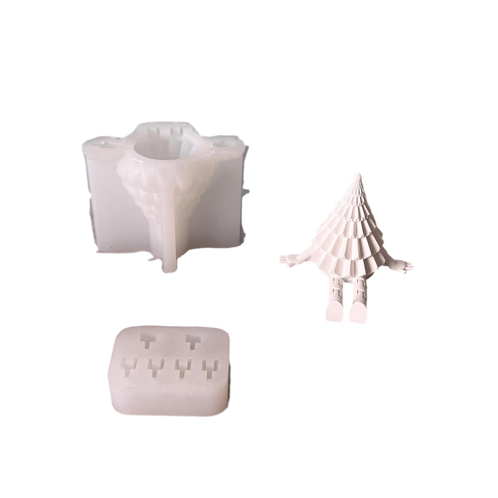 Silicone Mould Christmas Tree Baby Candle Molds Handmade Ornament Molds Casting Molds for Table Decoration 1