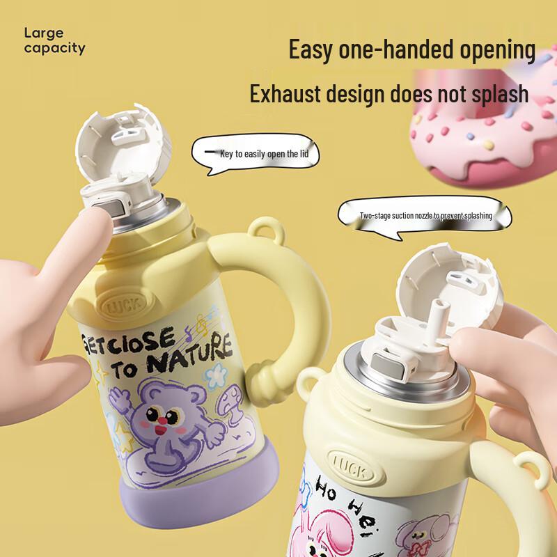 COOKER KING 650ml Children's 316SS Insulated Straw Cup