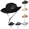 Fashion Wide Brim Men's Fisherman Hat Sun Protection Waterproof Fishing Hats Quick-drying Breathable Camping Hiking Caps Outdoor