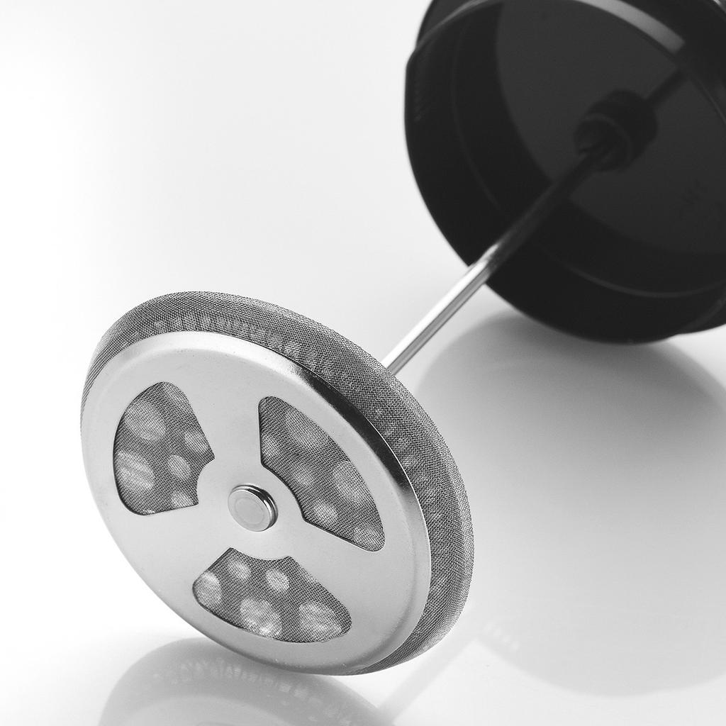 Household double-layer coffee pot, borosilicate glass method press pot, straight body heat-resistant hand-brewed pot, graduated coffee sharing pot