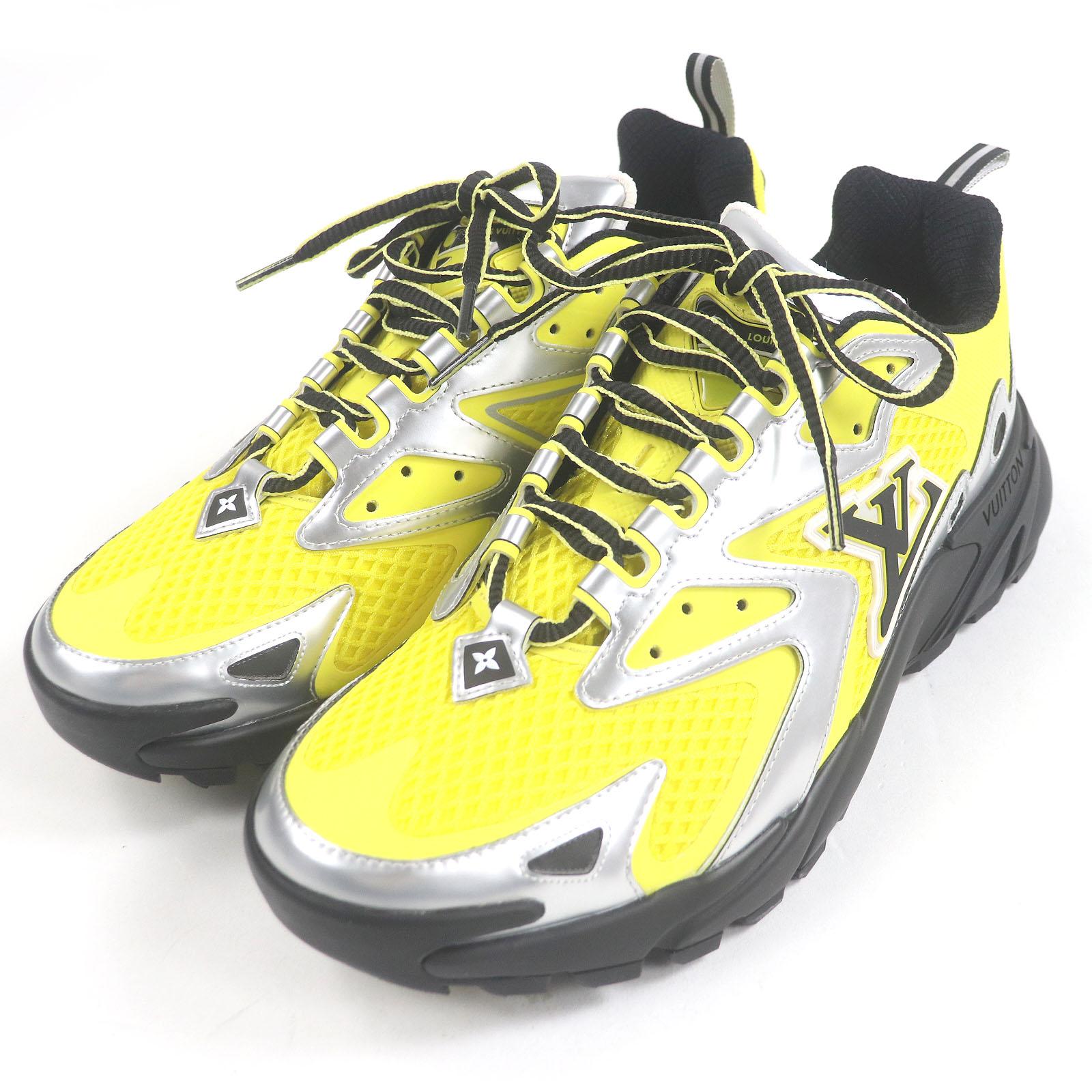 

Pristine LOUIS VUITTON sneakers LV Tatic Line Yellow silver mesh mens 7.5 1AA3A8 Used