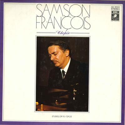 LP Record SAMSON FRANCOIS  Chopin Etudes Op.10 Op.25 AA8043 ANGEL 1967 Japan Classical Used