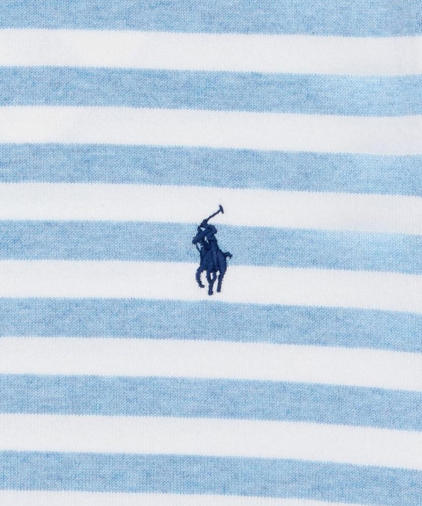 POLO RALPH LAUREN [W] Striped Short Sleeve Sweater - Blue