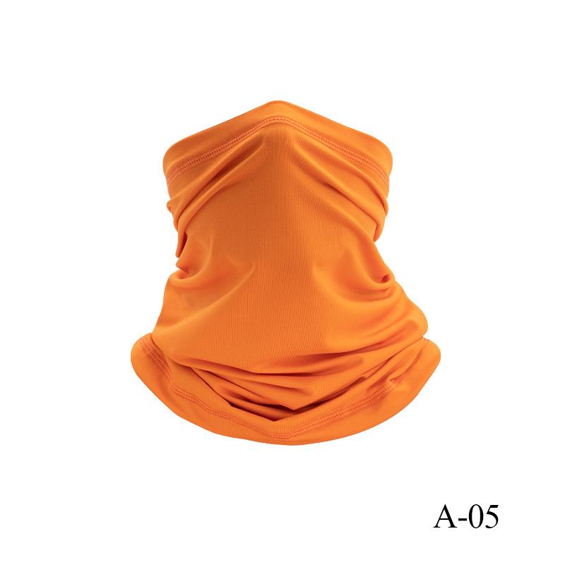Proteção UV Cobertura Facial de Seda Gelo Tubo de Pescoço Bandana Lenço para Esportes ao Ar Livre Respirável Lenço para Caminhada Polaina de Pescoço Bandana