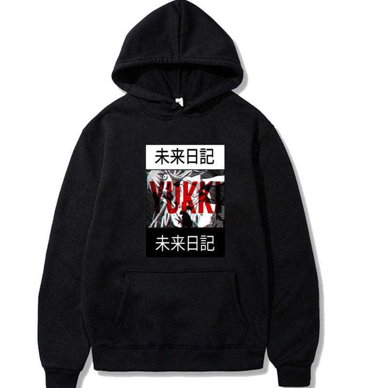 

Future Diary Yuno Hoodie Men s and Women s Harajuku Pullover Street Wear Unisex Oversize Autumn Winter Plushed Sweater S