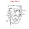 Broșă nouă Lanț cu ciucure din imitație de perle Urs fluture Perle Trendy Multi-element Pin retro Accesorii