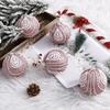 1Pcs 8CM Christmas Hanging Balls Sequined Glitter Ball Xmas Tree Lightweight Foam Pendant New Year Home Decor