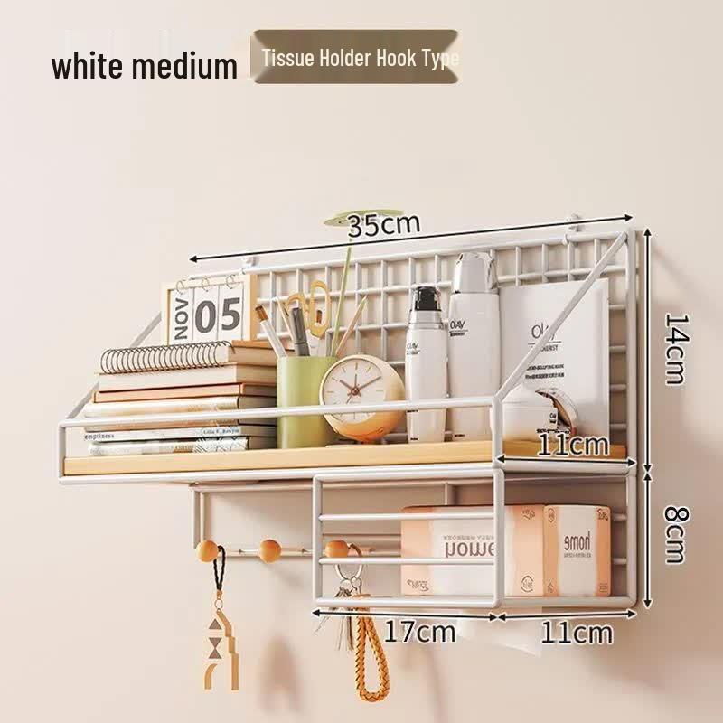 Punch-Free Wall Storage Shelf