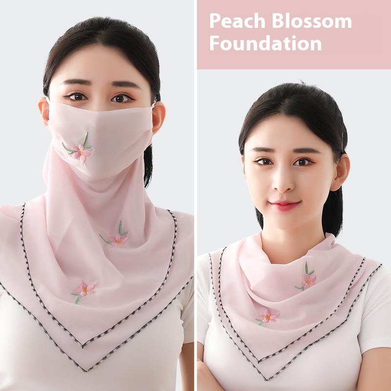 

Scarf Hiking Outdoor Unisex Sun UV Protection Neck Scarf For Women Ice Silk Mask Face Cover Sunscreen Veil Triangular