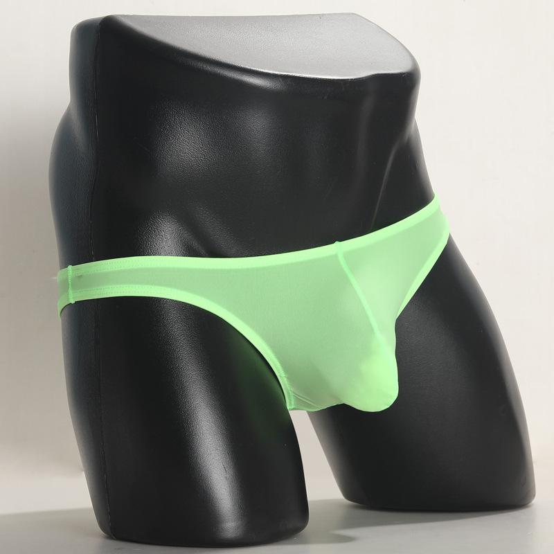 Herren Dreieck Unterwäsche Eis Seide Sommer Sexy Erwachsener Niedrige Taille Herren String Unterwäsche