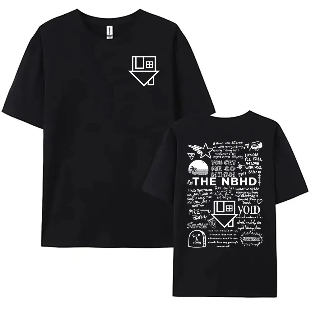 Das Viertel Nbhd Band Druck T-Shirt Baumwolle Hohe Qualität Unisex Unisex T-Shirts Damenkleidung Lässig Kurzarm T-Shirt Herren
