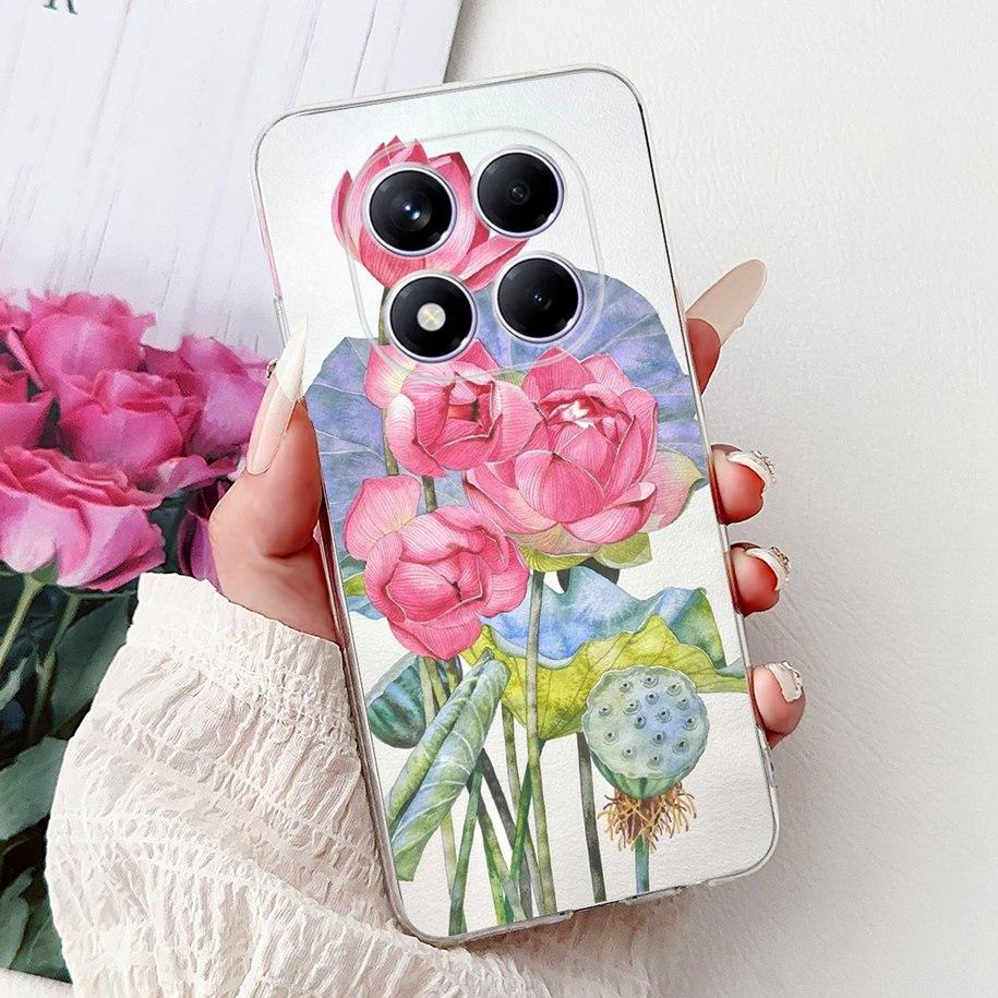For Xiaomi Redmi Note 14 Pro Plus Case New Popular Flower Marble Soft Silicone Cover For Xiaomi Redmi Note 14 Pro Global Capinha