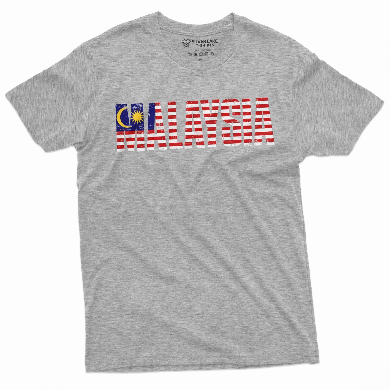 Men s Malaysia T-shirt Malaysia coat of arms flag patriotic nation country tee 3XL
