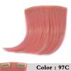 XINRAN Colorful Synthetic Hair Pieces Clip In Bangs Hair Extensions Temperature Fiber Hair Accessories For Women