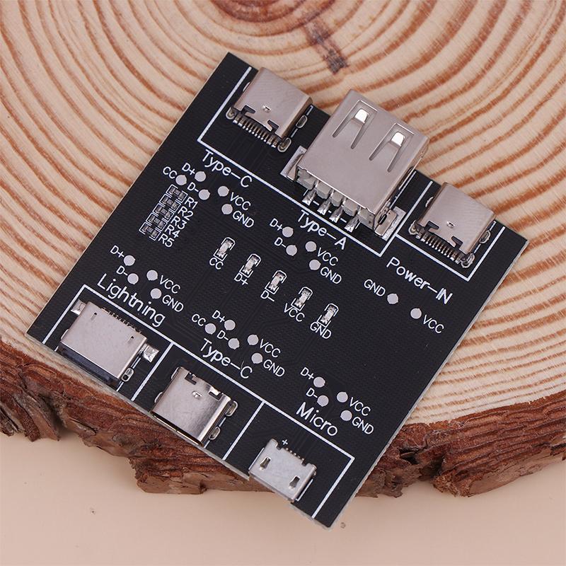 Δοκιμαστικός πίνακας δεδομένων γραμμής δεδομένων καλωδίου USB 1 τεμαχίου Έλεγχος καλωδίου Δοκιμαστής καλωδίου USB Βραχυκύκλωμα ενεργοποίησης-απενεργοποίησης για εργαλείο πίνακα δοκιμής τύπου C