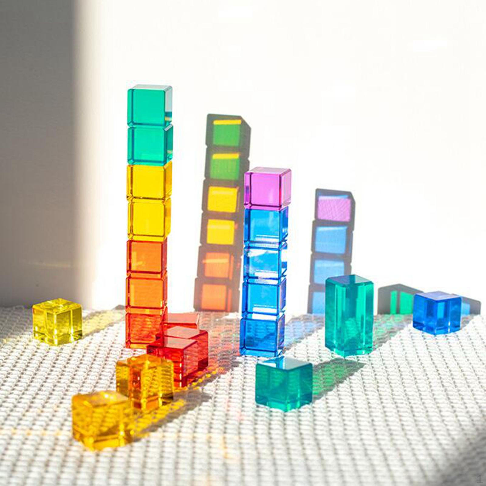 

Набор акриловых кубиков для детей: забавная сортировка фигур 30Pcs
