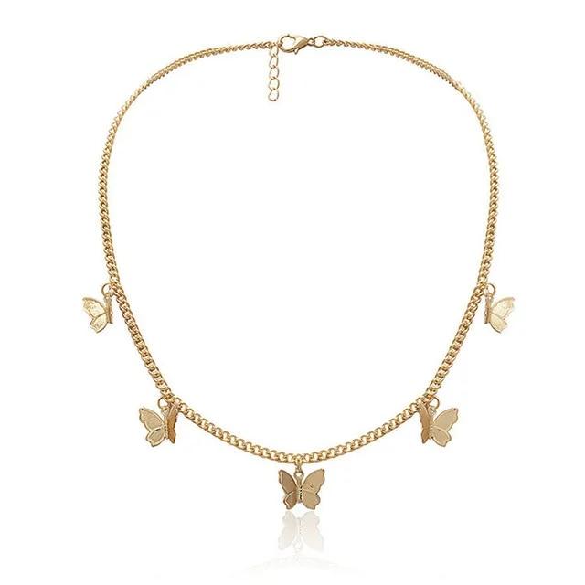 Vintage Multilayer Crystal Pendant Necklace Women Gold Color Beads Moon Star Horn Crescent Choker Necklaces Jewelry New