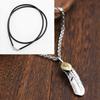 Xinqin Jewelry 925 Silver Feather Necklace Men's Trendy Brand Retro Hip Hop Couple Personalized Versatile Silver Pendant