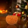 1Pcs Apple Storage Box Hollowed Out Aluminum Covered Candy Cookie Jar Desktop Storage Holder Xmas Dried Fruit Box