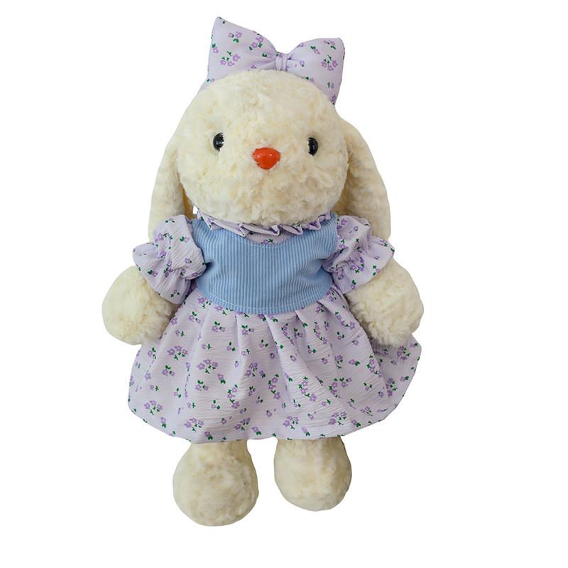 Floral Cute Dress Bunny Plush Cartoon Children Pillow Pillow Girl Birthday Gift