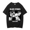 T-shirt in cotone Black Stones Nana Osaki da uomo Y2k grafica Estetica pastello T-shirt anni 2000 kawaii Anime pastello Anni 2000 Comoda