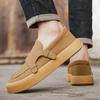 Trend Designer Men's Suede Leather Loafter Platform Leisure Monk Strap Shoes Male Walking Dress Wedding Footwear Zapatos Hombre