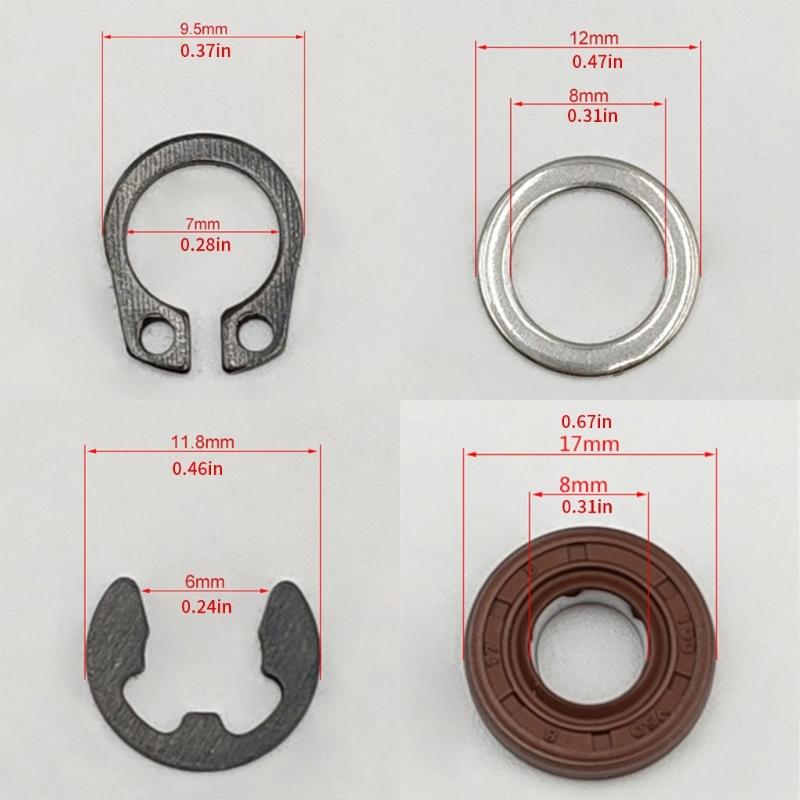Rubber Bearing Seals and Retaining Clips Heavy Duty Pan Seal Kit for Bread Machines Accessories Easy to Install